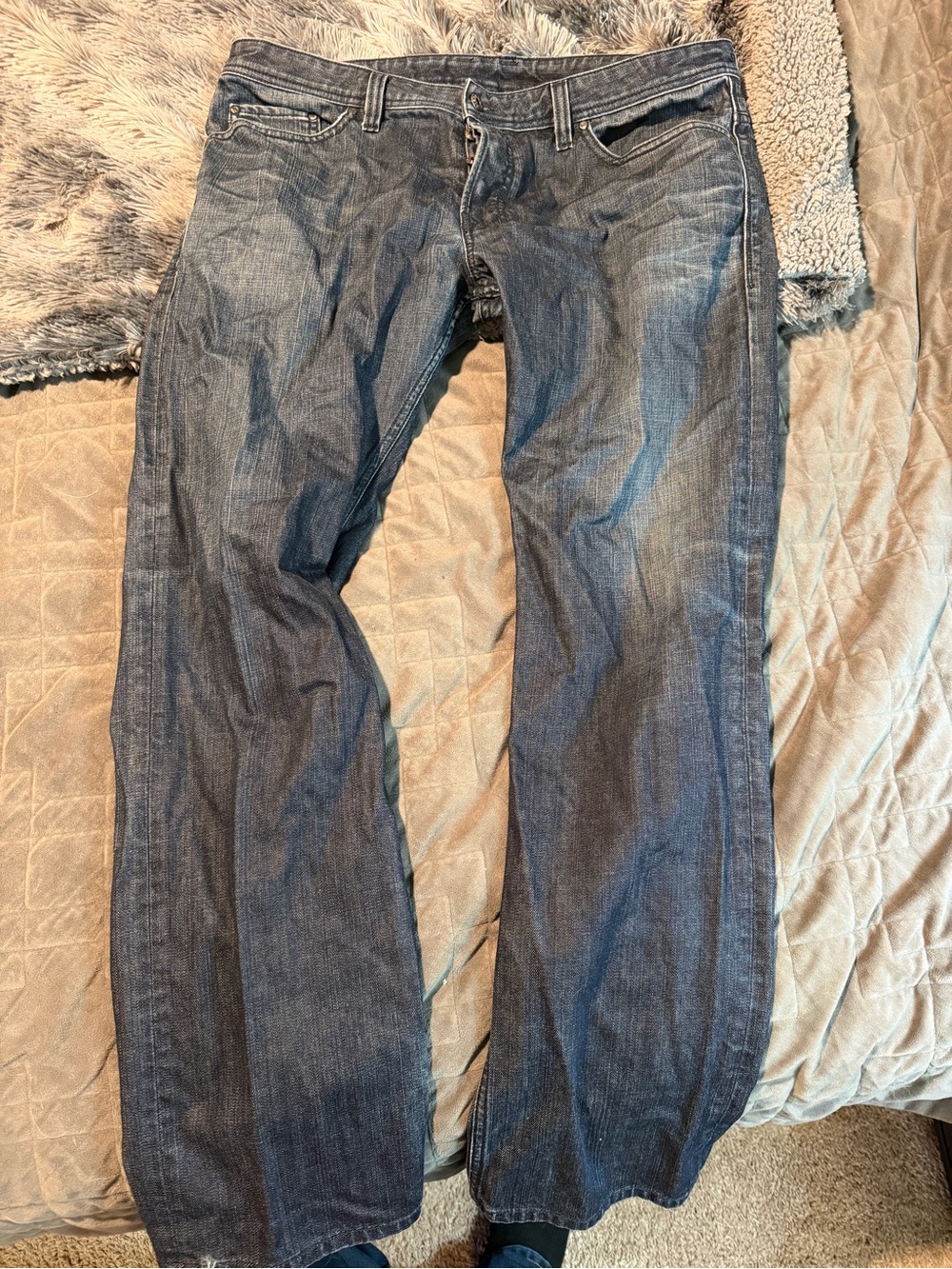 Diesel Safado Men's Faded Blue Bootcut Jeans